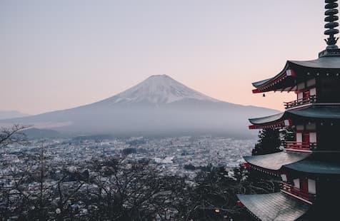 Japan mountain scenery for teachers teaching English in Japan to visit and explore