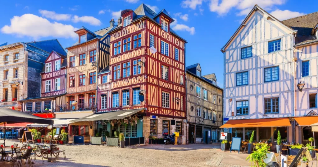 Rouen, Normandy, France. The Old Market Square.