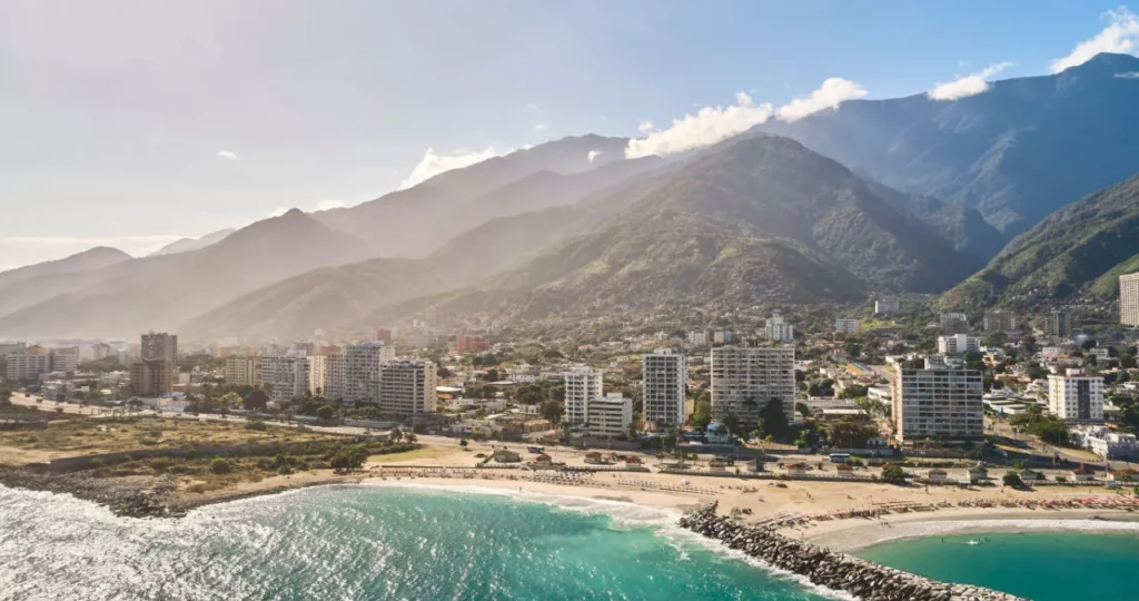 aerial view of La Guaira, Venezuela